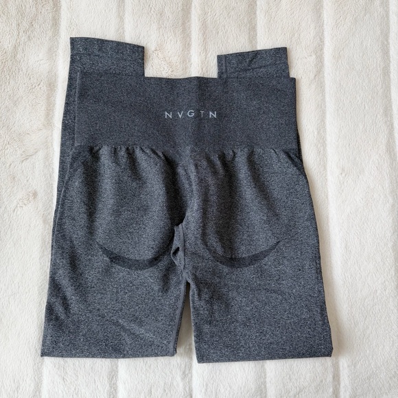 NVGTN Contour Seamless Leggings Black Speckled Size Medium - Picture 5 of 8